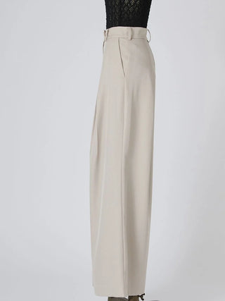 Washable Tucked Wide-Leg Pants
