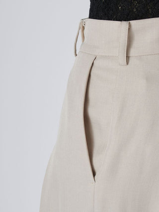 Washable Tucked Wide-Leg Pants