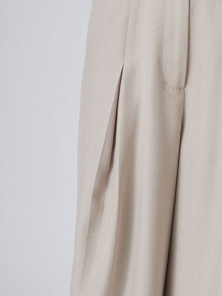 Washable Tucked Wide-Leg Pants