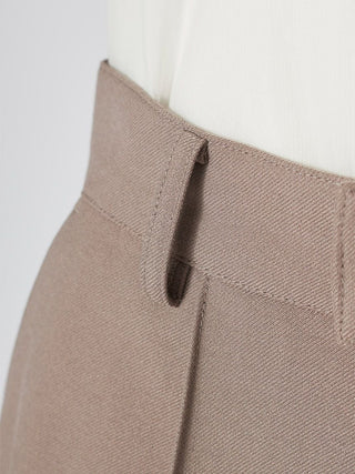 【WARM】Simple pleated pants