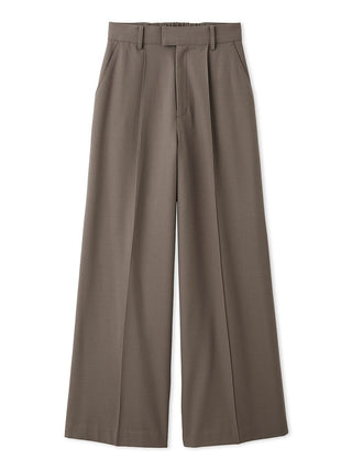 【WARM】Simple pleated pants