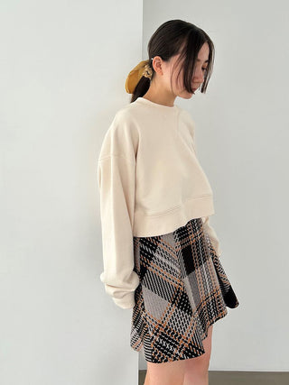 Roving Checkered Mini Skirt, Premium Fashionable Women's Skirts & Skorts at SNIDEL USA