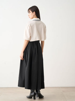 Taffeta Volume Maxi Skirt