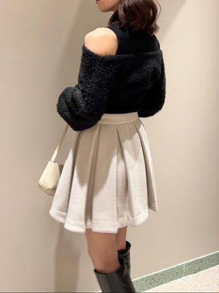 Box Pleated Mini Skirt