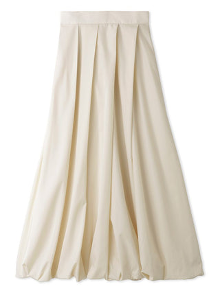 Sustainable Slash Tuck Balloon Maxi Skirt in ivory, Premium Fashionable Women's Skirts & Skorts at SNIDEL USA.