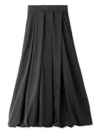 Sustainable Slash Tuck Balloon Maxi Skirt in black, Premium Fashionable Women's Skirts & Skorts at SNIDEL USA.