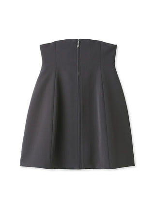 High-Waisted Mini Skirt in Black, Premium Fashionable Women's Skirts & Skorts at SNIDEL USA.
