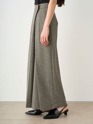 Front Slit High-Waist Wrap Skirt in MIX, Premium Fashionable Women's Skirts & Skorts at SNIDEL USA.