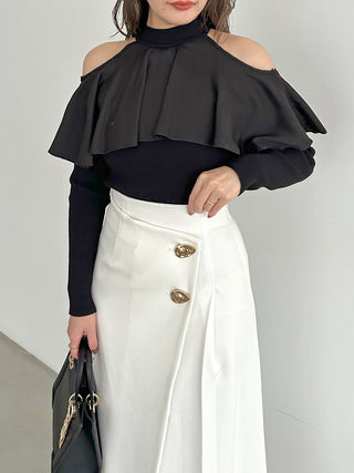 Wrap-pleat Skirt