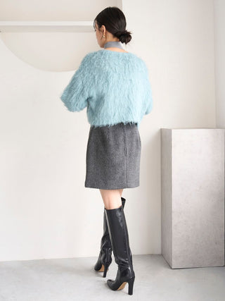 Shaggy Box Mini Skirt