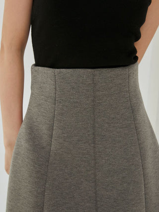 Variety Structure Mini Skirt in Gray, Premium Fashionable Women's Skirts & Skorts at SNIDEL USA