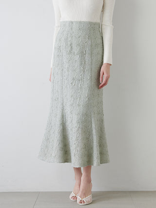 Vintage-Inspired Lace Midi Flare Skirt