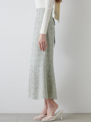 Vintage-Inspired Lace Midi Flare Skirt