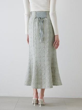 Vintage-Inspired Lace Midi Flare Skirt