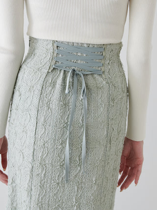 Vintage-Inspired Lace Midi Flare Skirt