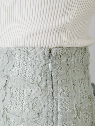 Vintage-Inspired Lace Midi Flare Skirt