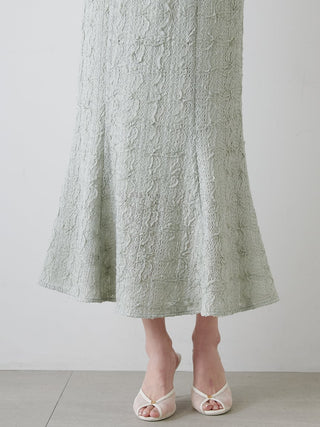 Vintage-Inspired Lace Midi Flare Skirt