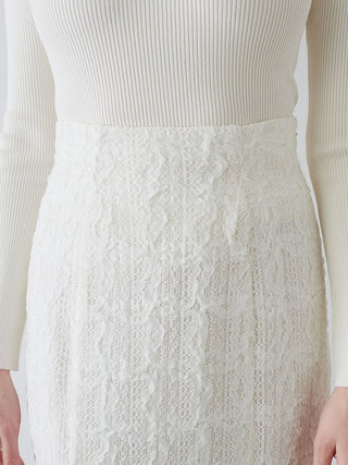 Vintage-Inspired Lace Midi Flare Skirt