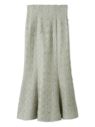 Vintage-Inspired Lace Midi Flare Skirt in Mint, Premium Fashionable Women's Skirts & Skorts at SNIDEL USA