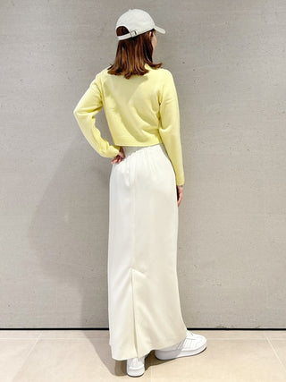 Asymmetrical Ruched High-Waist Maxi Skirt