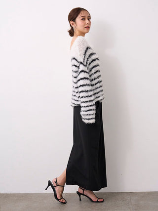 Asymmetrical Ruched High-Waist Maxi Skirt