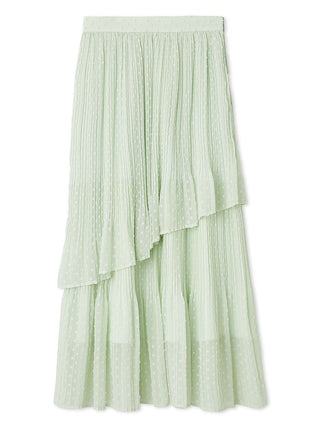 High-Waisted Pleated Midi Skirt