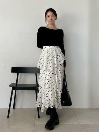 Sustainable Pleated Tiered Long Skirt