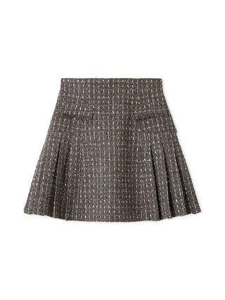 Plaid skirt on a white background