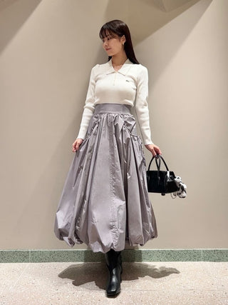 Elastic Waist Balloon Skirt