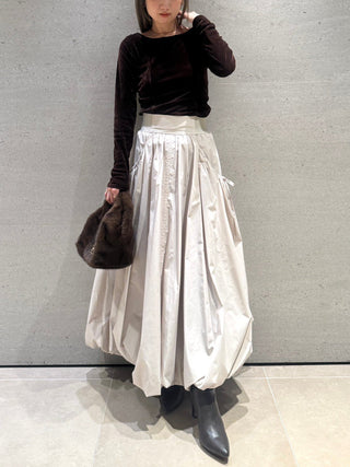 Elastic Waist Balloon Skirt