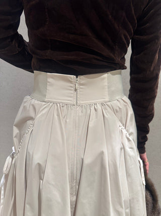 Elastic Waist Balloon Skirt