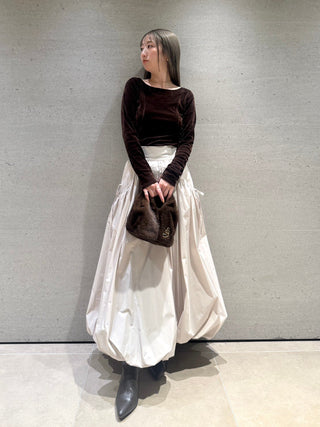 Elastic Waist Balloon Skirt