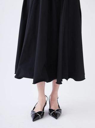 Volume Taffeta Long Skirt