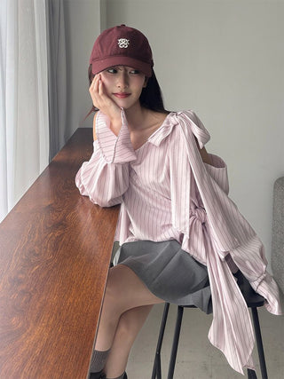 Pleated Mini Skirt with Belt