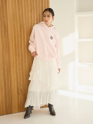 Sustainable Pleated Tiered Skirt