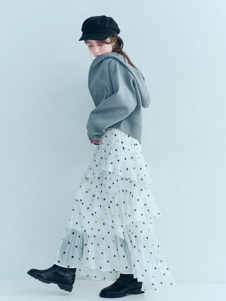 Sustainable Pleated Tiered Skirt