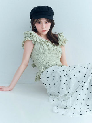 Sustainable Pleated Tiered Skirt
