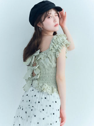 Sustainable Pleated Tiered Skirt