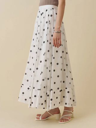 Gathered Volume Flare Skirt