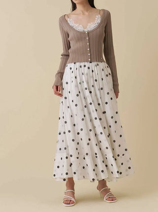 Gathered Volume Flare Skirt