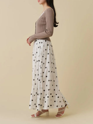 Gathered Volume Flare Skirt