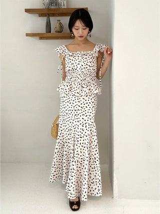 Sustainable Fruit Print Mermaid Skirt
