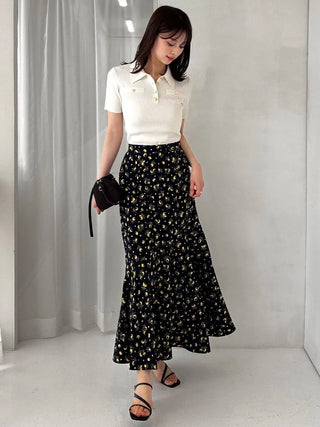 Sustainable Fruit Print Mermaid Skirt