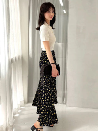 Sustainable Fruit Print Mermaid Skirt