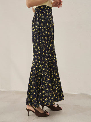 Sustainable Fruit Print Mermaid Skirt