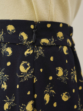 Sustainable Fruit Print Mermaid Skirt