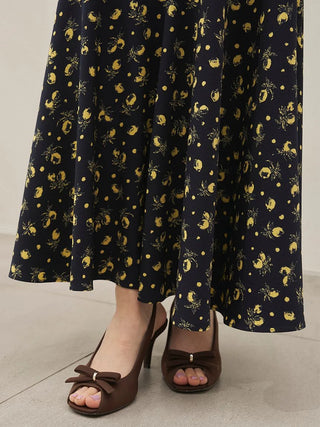 Sustainable Fruit Print Mermaid Skirt