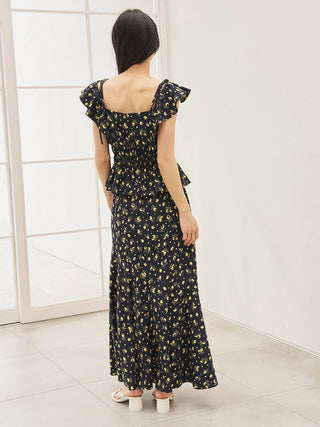 Sustainable Fruit Print Mermaid Skirt