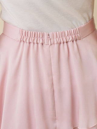 Satin Tiered Skirt