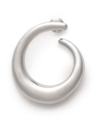 Drop Hoop Earrings in Silver, Premium Women's Fashionable Earings at SNIDEL USA.